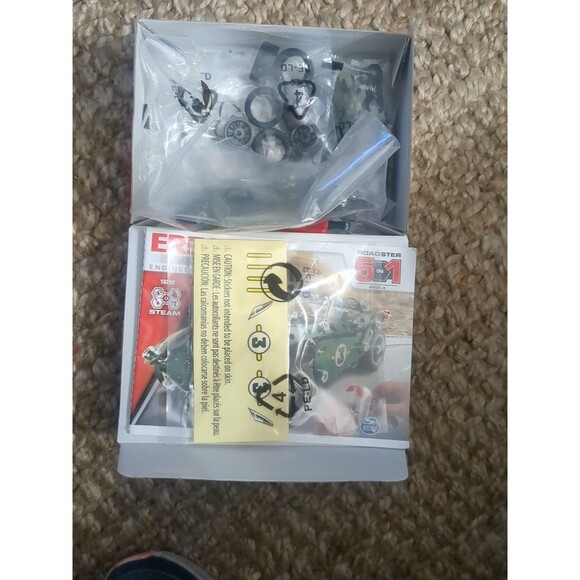 Erector by Meccano Engineering & Robotics 18202 5-in-1 Roadster Model Lvl 2 NIB - Picture 6 of 8